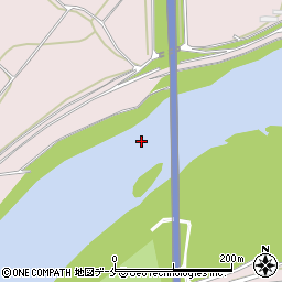 最上川橋周辺の地図