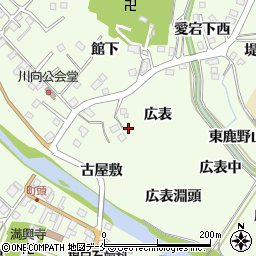宮城県仙台市泉区根白石広表周辺の地図