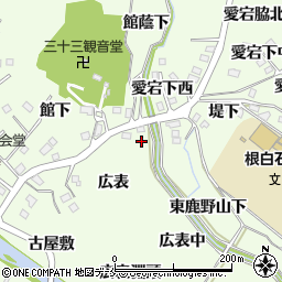 宮城県仙台市泉区根白石東鹿野山下周辺の地図