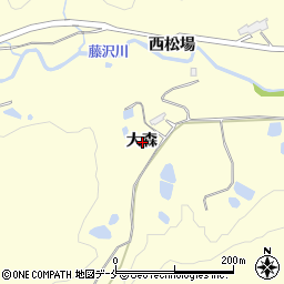 宮城県仙台市泉区福岡大森周辺の地図