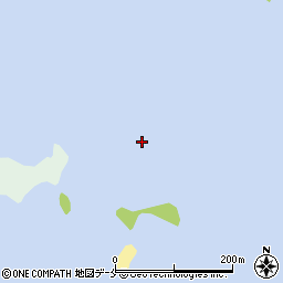 箕輪島周辺の地図