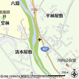 宮城県仙台市泉区根白石大六天下河添周辺の地図