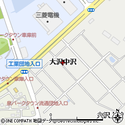 宮城県仙台市泉区七北田（大沢中沢）周辺の地図