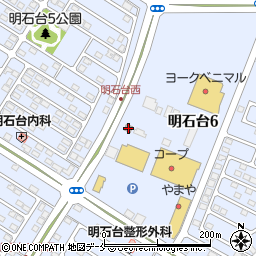 富谷明石台郵便局周辺の地図