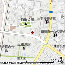 山形県天童市一日町1丁目6-22周辺の地図