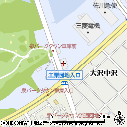 宮城交通泉営業所周辺の地図
