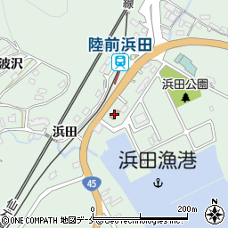 浜田簡易郵便局周辺の地図