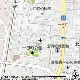 山形県天童市一日町1丁目8-6周辺の地図