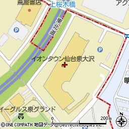 仙台銀行イオンタウン仙台泉大沢 ＡＴＭ周辺の地図