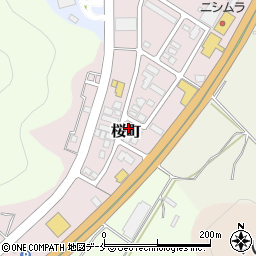 山形県天童市桜町周辺の地図