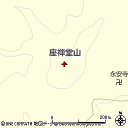 座禅堂山周辺の地図