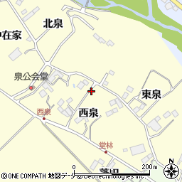 宮城県仙台市泉区福岡西泉周辺の地図