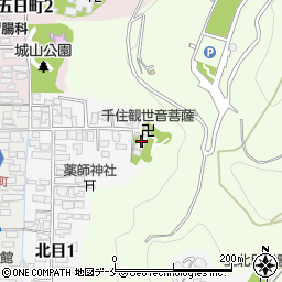 陽雲寺周辺の地図