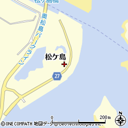 宮城県東松島市宮戸松ケ島周辺の地図
