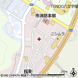 山形県天童市桜町5周辺の地図