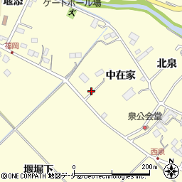宮城県仙台市泉区福岡新中在家周辺の地図