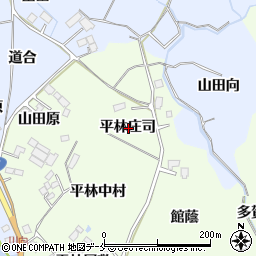 宮城県仙台市泉区根白石平林庄司周辺の地図
