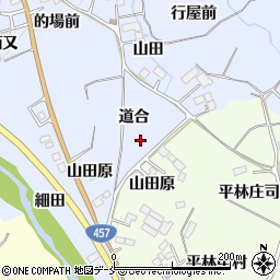 宮城県仙台市泉区朴沢道合周辺の地図