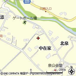 宮城県仙台市泉区福岡中在家周辺の地図