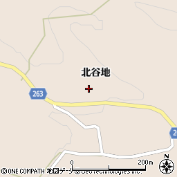 宮城県仙台市青葉区大倉北谷地周辺の地図