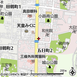 富山畳店周辺の地図