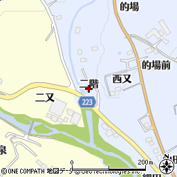 宮城県仙台市泉区朴沢二階周辺の地図