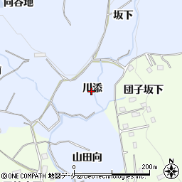宮城県仙台市泉区朴沢川添周辺の地図
