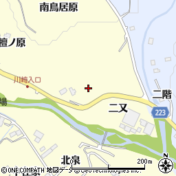 宮城県仙台市泉区福岡二又周辺の地図