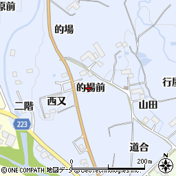 宮城県仙台市泉区朴沢的場前周辺の地図
