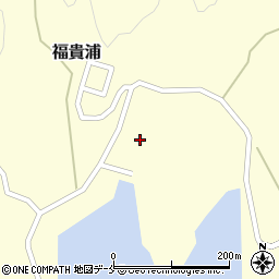 宮城県石巻市福貴浦小田浜周辺の地図