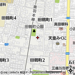 日本基督教団天童教会周辺の地図