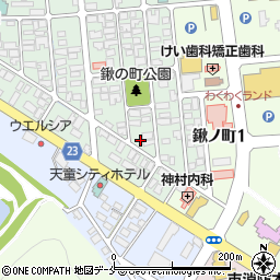 山形県天童市鎌田本町2丁目9-18周辺の地図