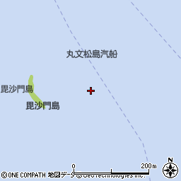 毘沙門島周辺の地図