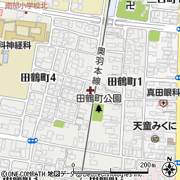 山形県天童市田鶴町周辺の地図