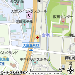 日産レンタカー天童店周辺の地図