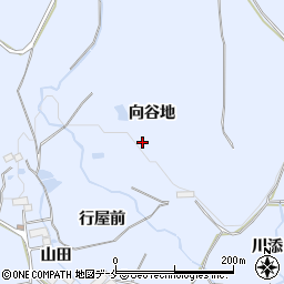 宮城県仙台市泉区朴沢向谷地周辺の地図
