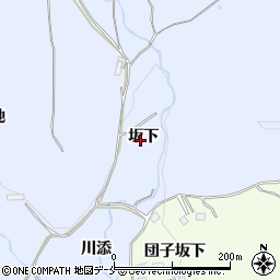 宮城県仙台市泉区朴沢坂下周辺の地図