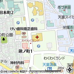 マックスバリュ天童店周辺の地図