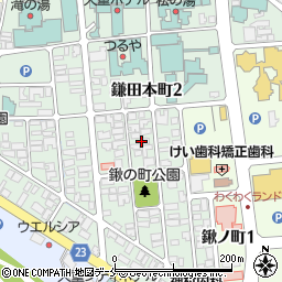 山形県天童市鎌田本町2丁目7周辺の地図