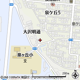 宮城県仙台市泉区七北田大沢明通36周辺の地図