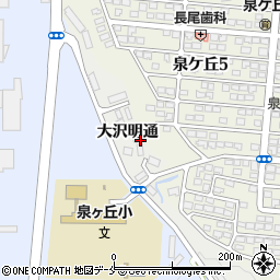 宮城県仙台市泉区七北田（大沢明通）周辺の地図