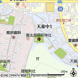 喜太郎稲荷神社周辺の地図