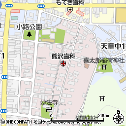 熊沢歯科医院周辺の地図