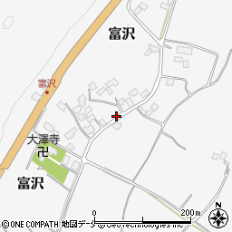 山形県西村山郡大江町富沢93-7周辺の地図