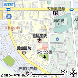 宮脇医院周辺の地図