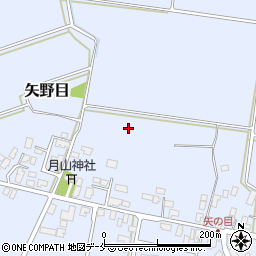 山形県天童市矢野目周辺の地図