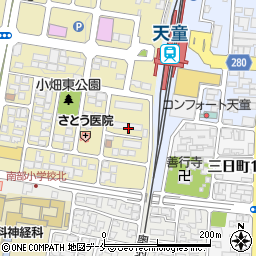 山形県天童市駅西2丁目2周辺の地図