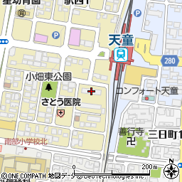 県営住宅天童駅西団地３号棟周辺の地図