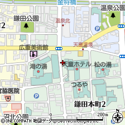 天童ホテル寮周辺の地図
