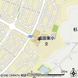 富谷市立　成田東小学校・成田東小学校児童クラブ周辺の地図